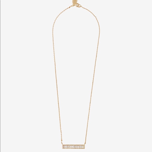 Express gold baguette delicate necklace - Picture 5 of 6